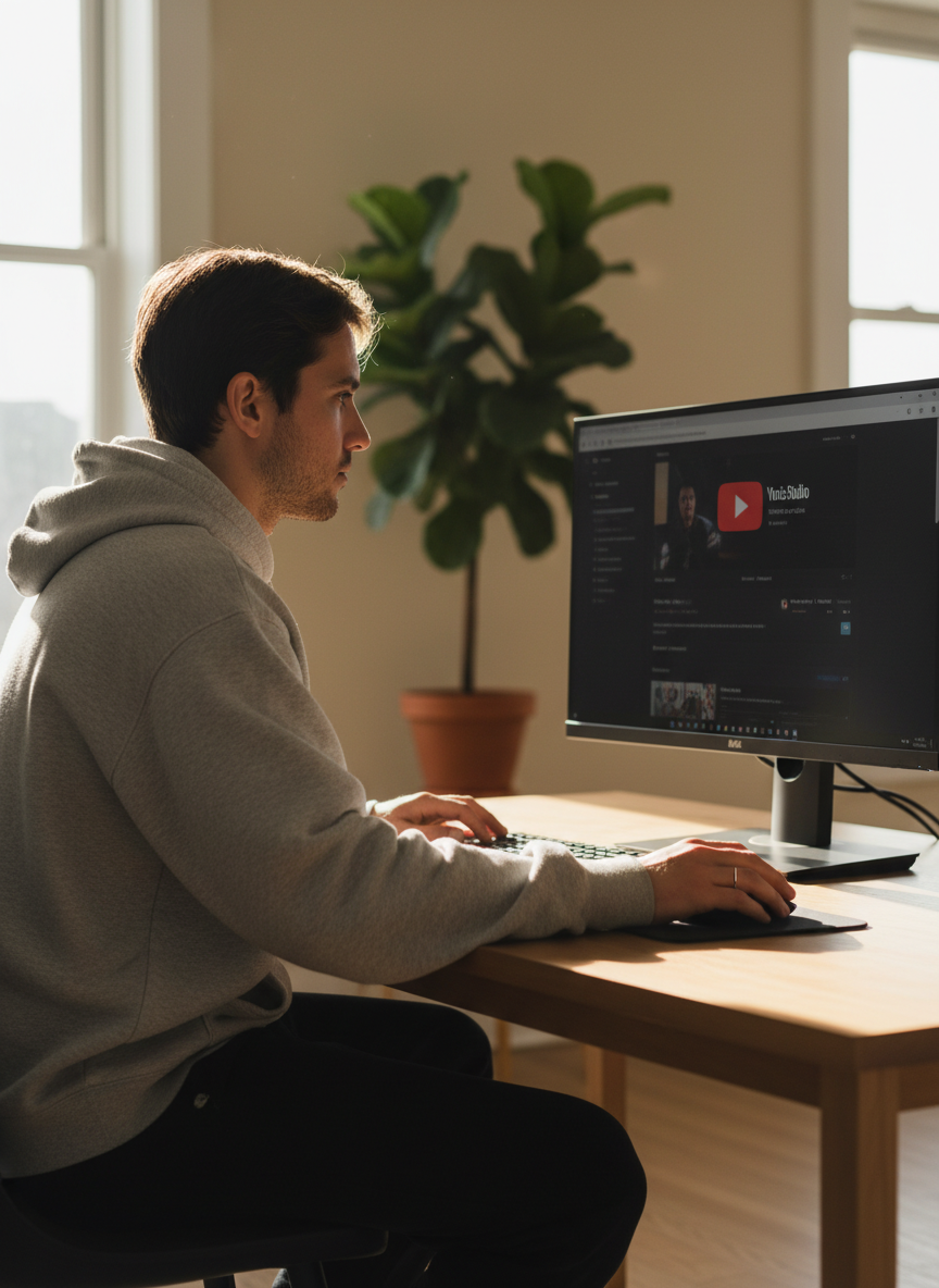 Marketer creating campaign visuals faster