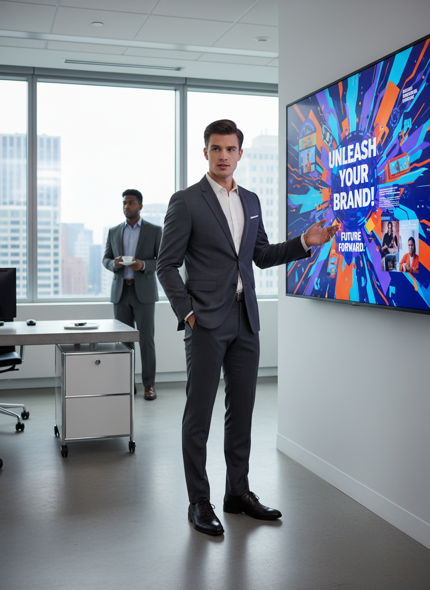 Content creator producing polished visuals