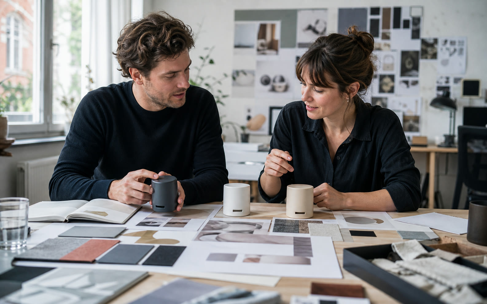 Designers and founders testing visual directions