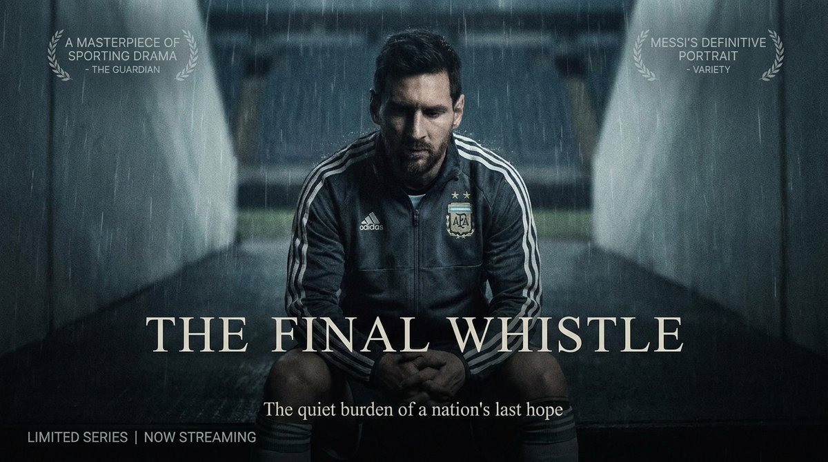 Cinematic sports documentary key art for social video
